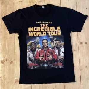 Logic The Incredible World Tour 2016 Graphic Concert T-Shirt Size Small